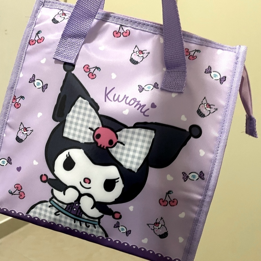 Kuromi insulated lunch bag